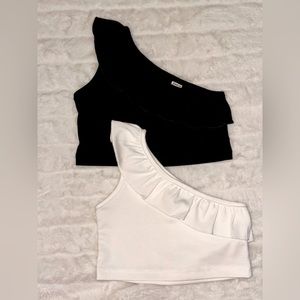 One Shoulder Crop Tops size 4y
